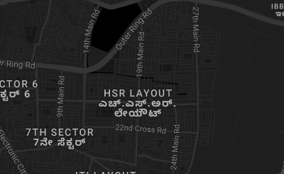 Map of HSR Layout, Bangalore